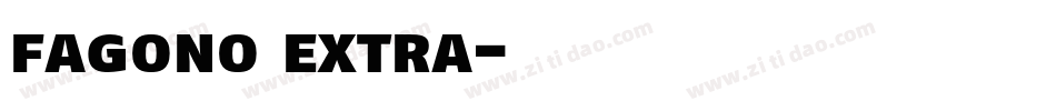 fagono extra字体转换